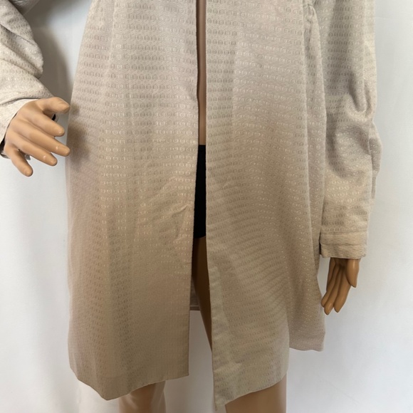 NWT Kalé Bob Front Buttons & Hooks Closure Light Gray Dress Coat Size XS - Picture 4 of 10
